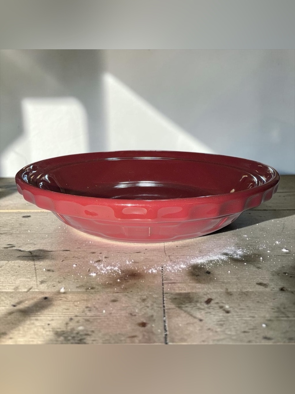 Longaberger Pie Plate in Color Paprika